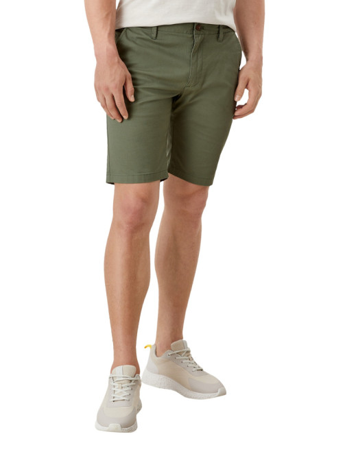 Shorts aus Stretch-Twill