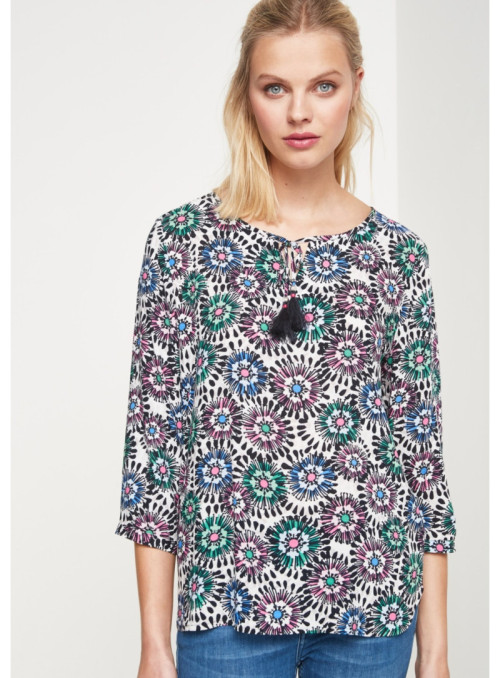 3/4 Arm Bluse mit...