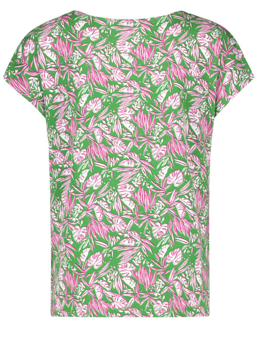 T-shirt with leaf print...