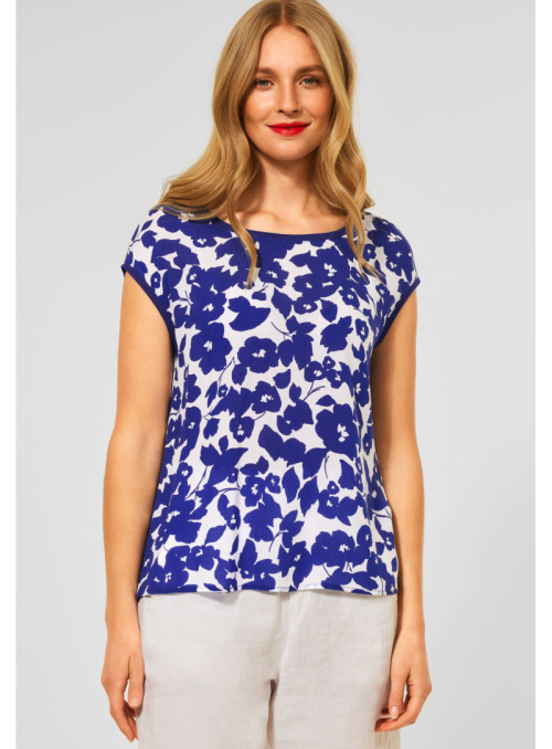 T-Shirt mit Blumen Print