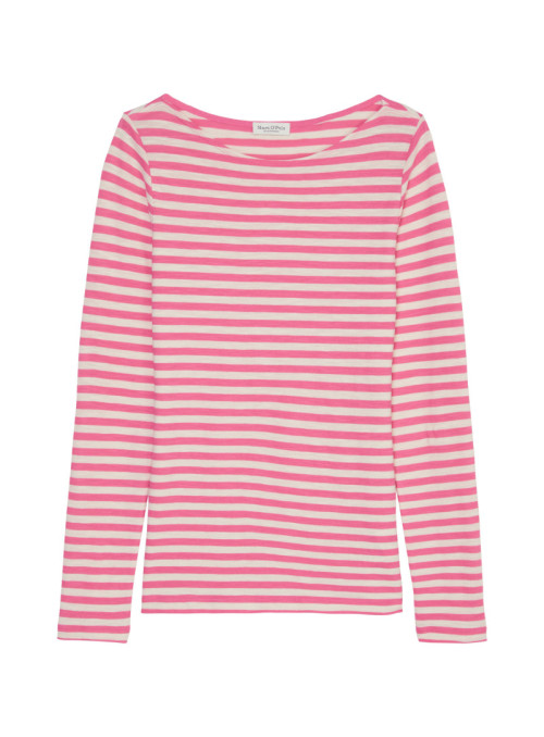 Striped long sleeve organic...