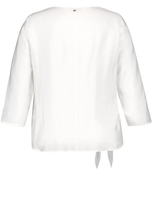 Blouse shirt with knot detail