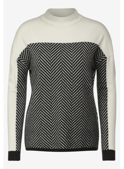 Cosy Herringbone Turtle Neck