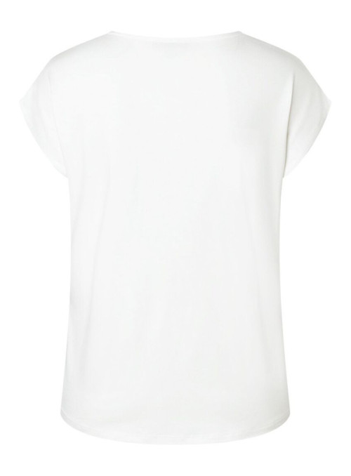 T-shirt with satin front