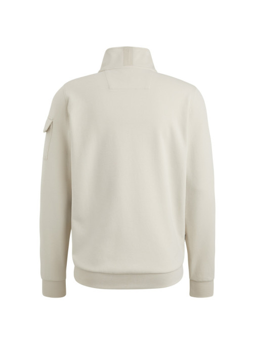 Half zip collar interlock...