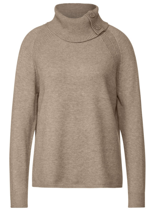 LTD QR easy roll-neck sweater