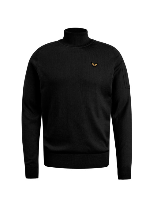 Turtleneck cotton elite knit