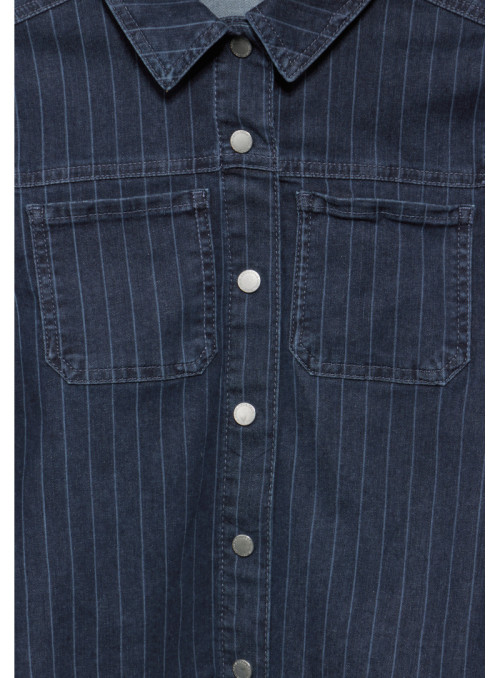 Style Denim Blouson Dark Blue