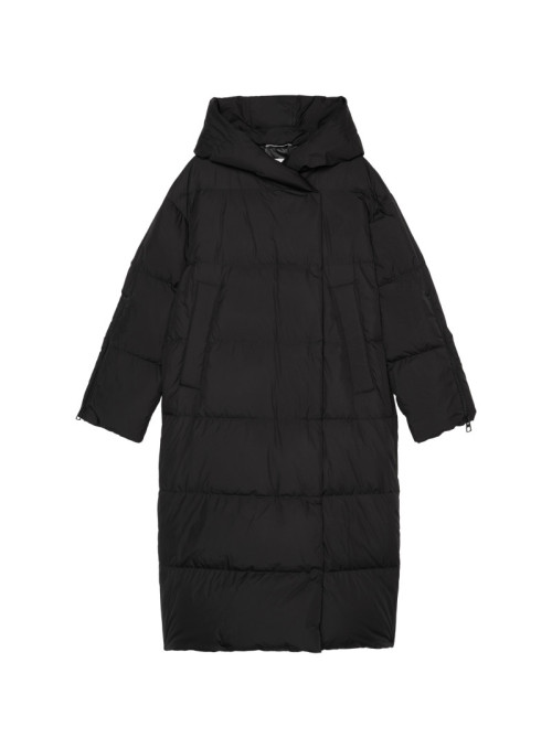 Puffer coat, wrap style,...