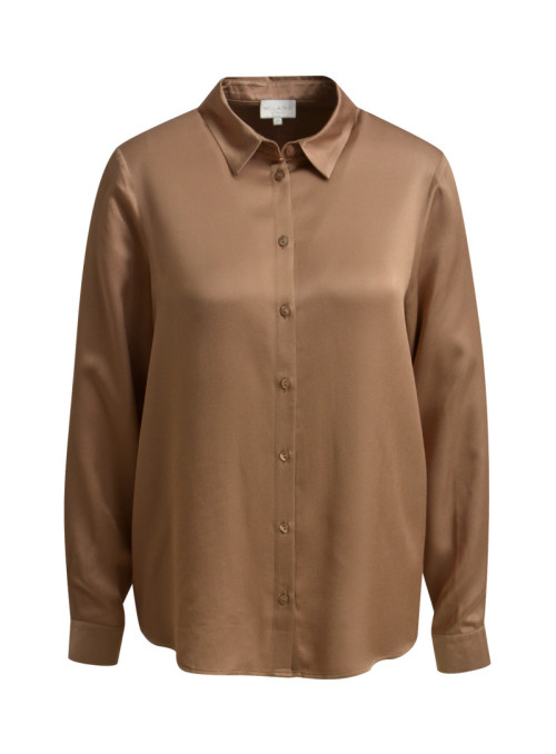 BLOUSE W COLLAR AND PLACKET...