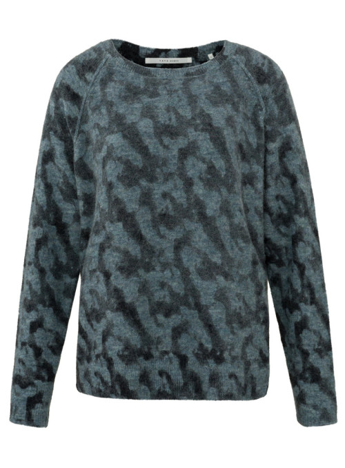 Printed sweater ls