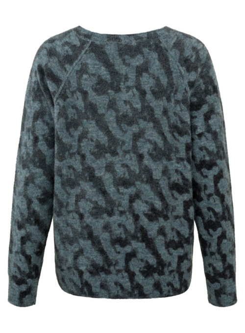 Printed sweater ls