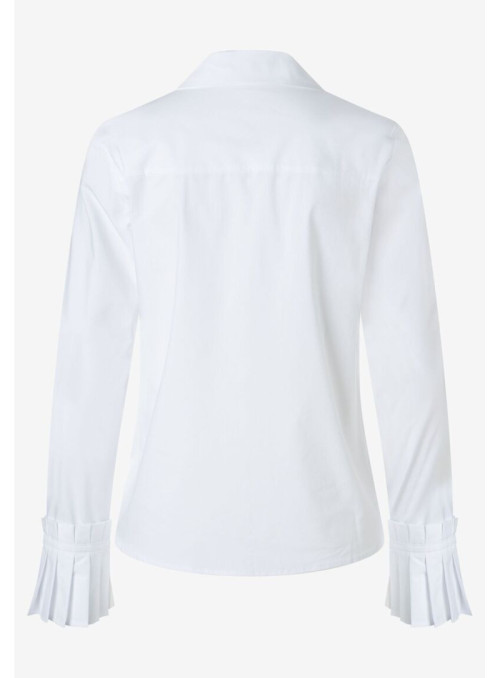 Poplin Pleat Cuff Blouse