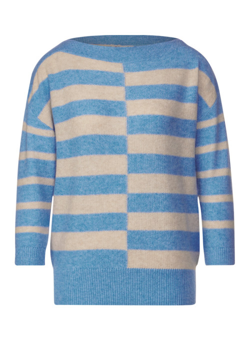 LTD QR striped u-boat sweater