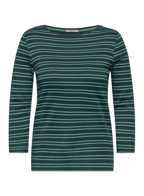 NOS Two-tone Striped Boatneck