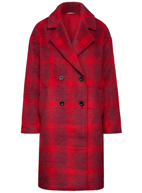 Modern Check Revers Coat