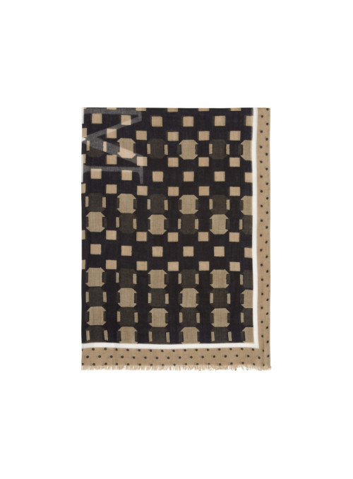 Scarf, woven, cotton-modal,...