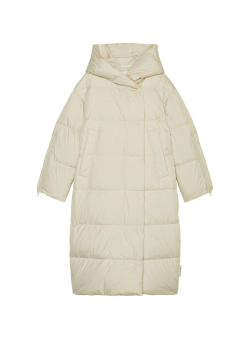 Puffer coat, wrap style,...