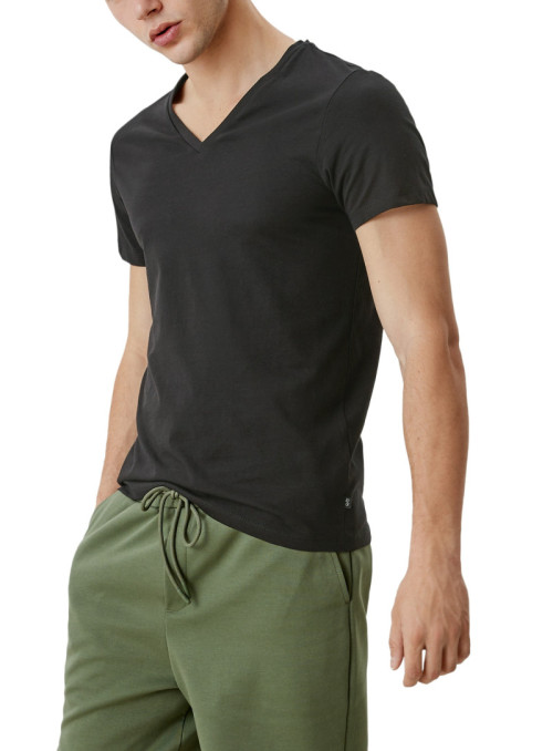 Jersey V-neck T-shirt