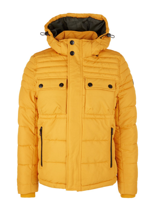 Quilted jacket with hood