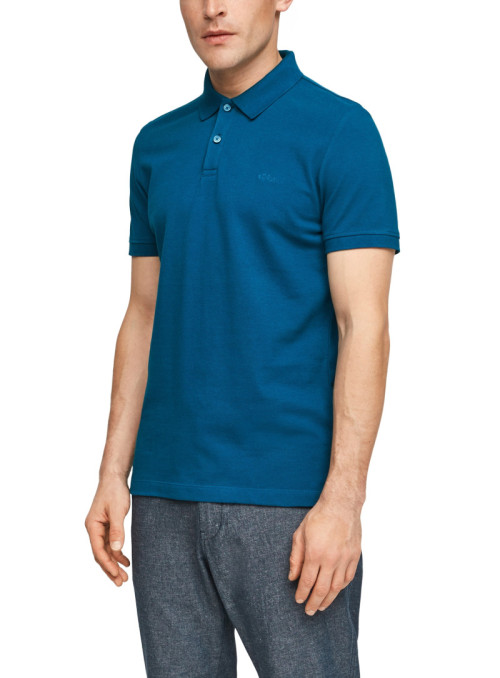 Poloshirt mkit Logo-Stickerei