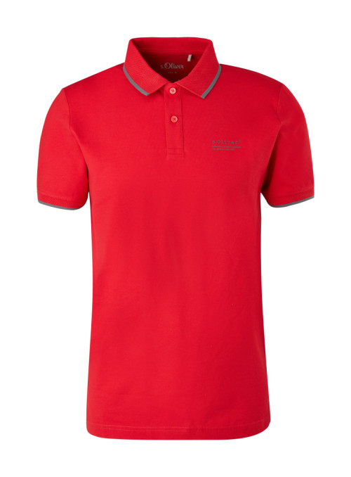 Polo shirt with contrasting...