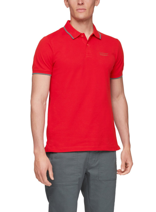 Polo shirt with contrasting...