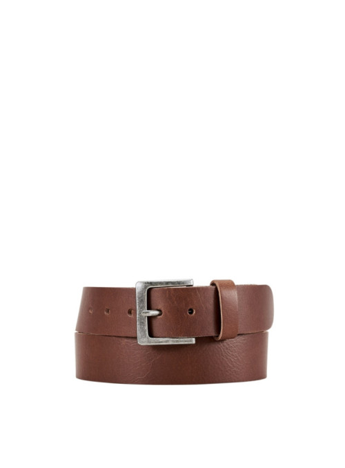 Smooth leather belt