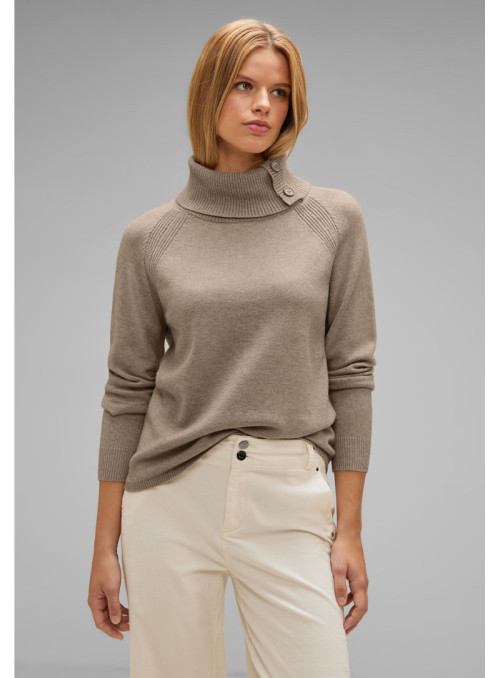 LTD QR easy roll-neck sweater