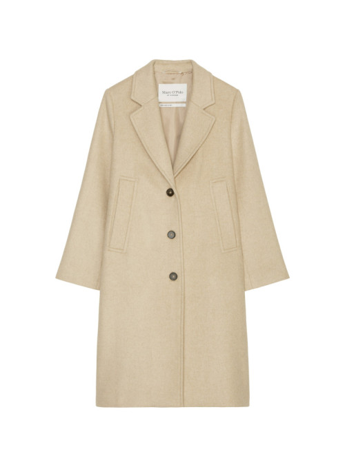 Wool coat, lapel collar,...