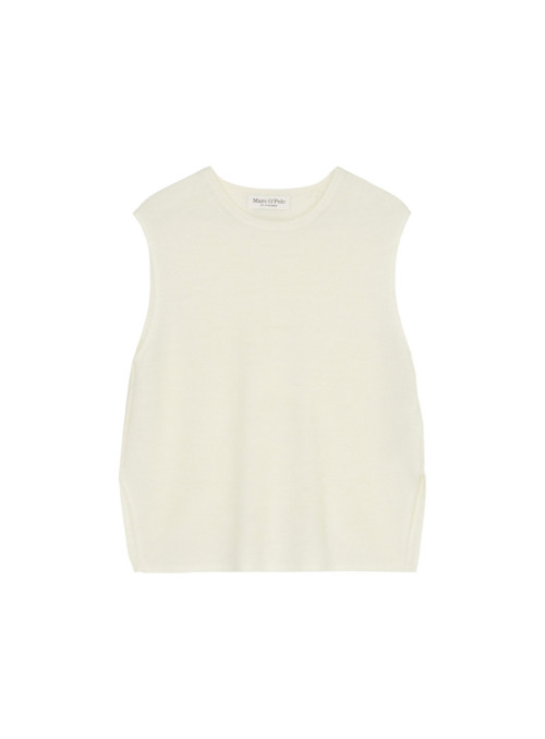 Top, sleeveless, v-neck