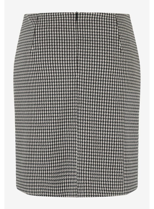 Houndstooth Jersey Pleated...