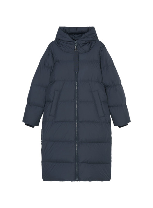 Puffer coat, with hood,...