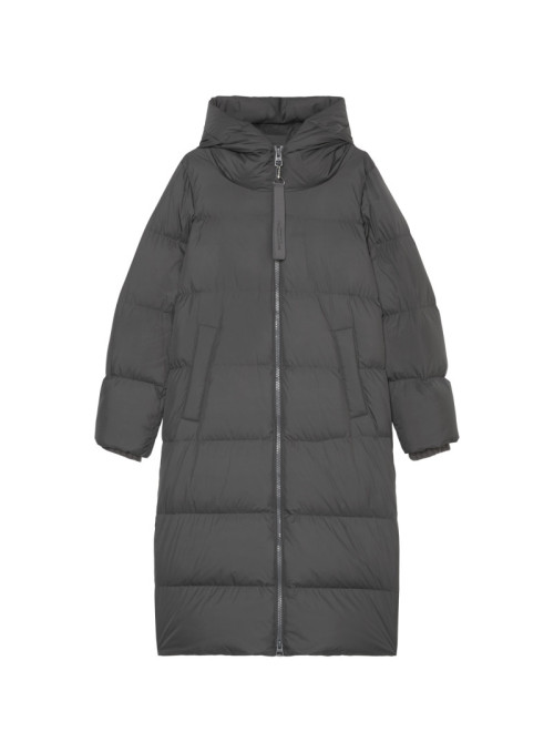 Puffer coat, with hood,...