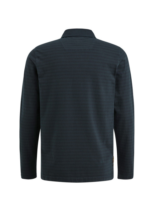 Long sleeve polo Subtle stripe