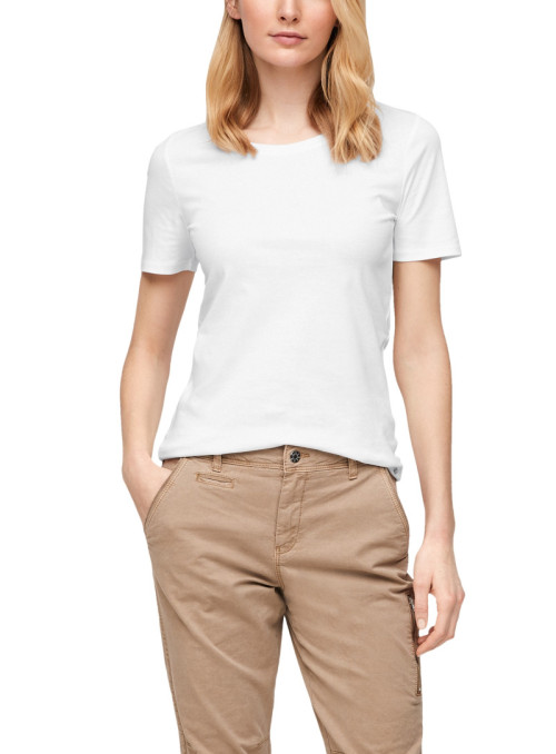 T-shirt with round neck