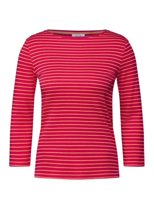 NOS Two-tone Striped Boatneck