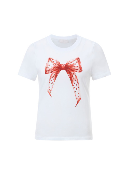 Slim Fit T-Shirt "bow" Organic