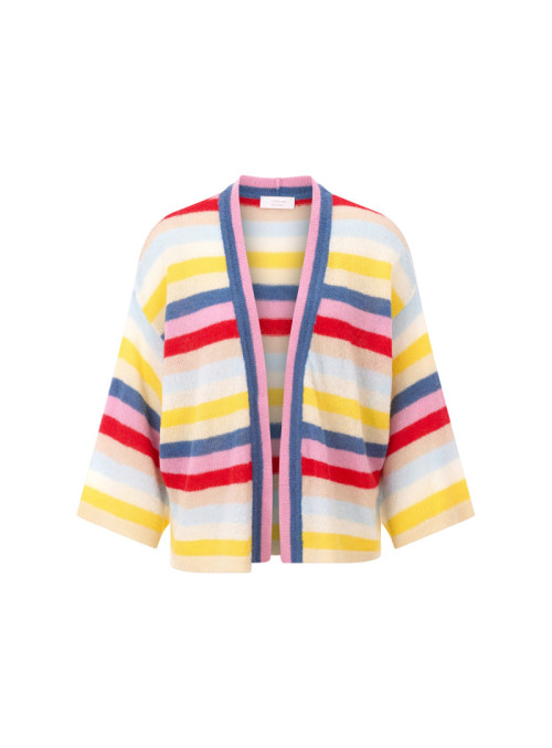 Multicoloured stripe cardigan