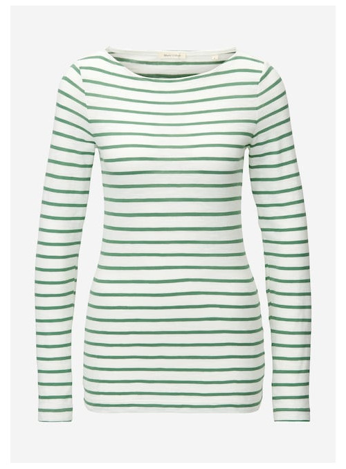 Striped long sleeve organic...