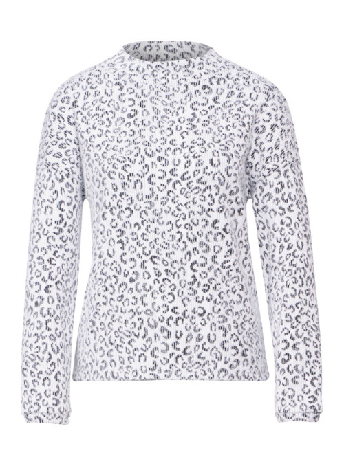 fluffy rib leo dessin shirt