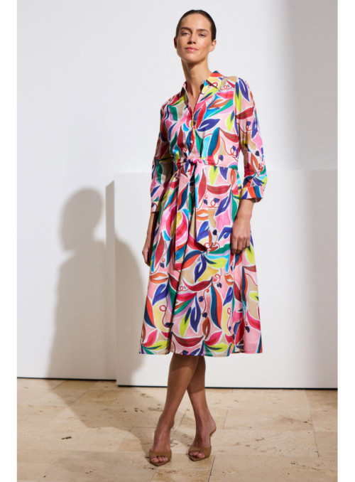 Printed CO-Voile Dress