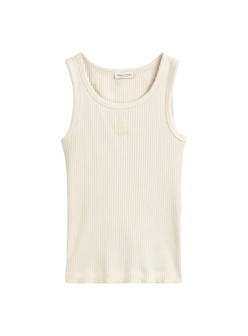 Top, rib, round neck