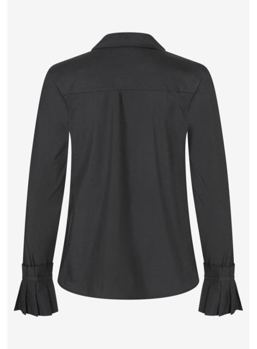 Poplin Pleat Cuff Blouse