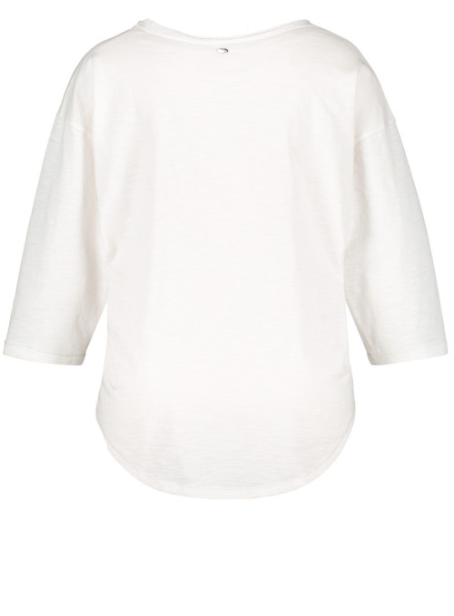 3/4 sleeve shirt with front...