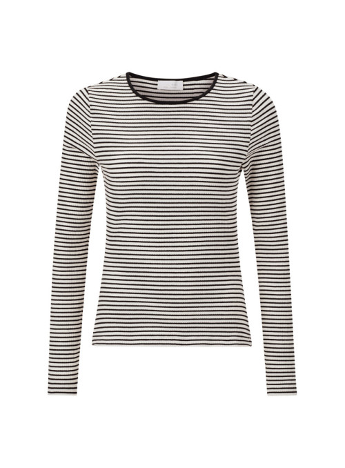 Organic Rib Longsleeve Striped