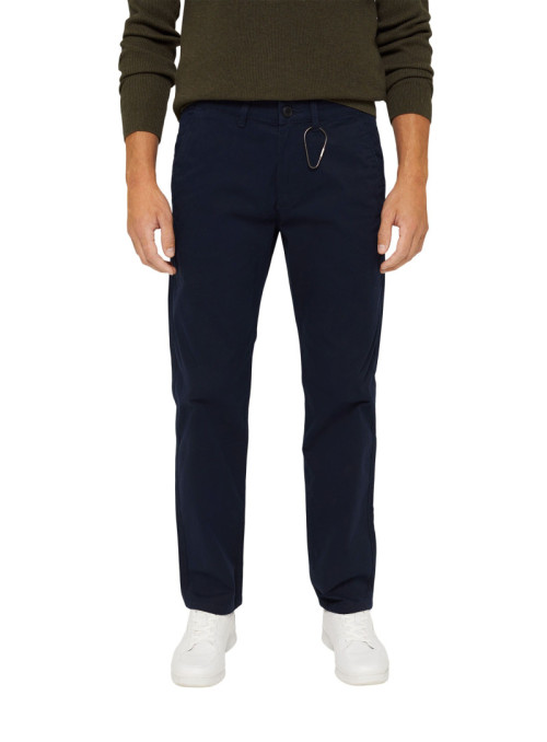 Straight chinos in organic...