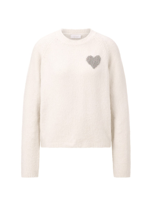 Jacquard Hearts Pullover