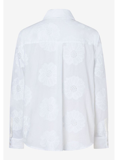 Flower Embroidery Blouse