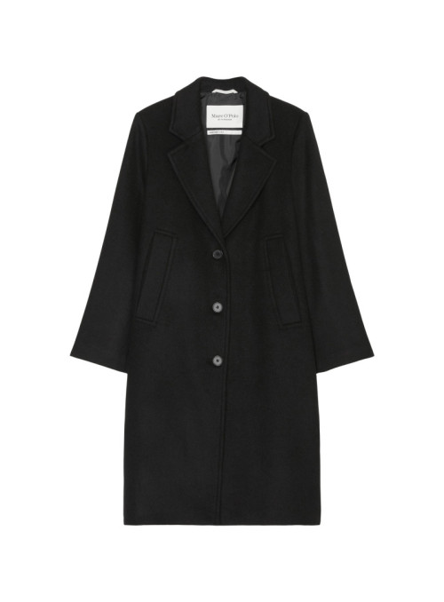 Wool coat, lapel collar,...